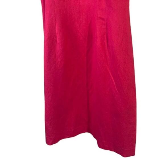 Jessica Howard Linen Sleeveless Midi Dress Accent Collar Size 14 New With Tags - Picture 5 of 10